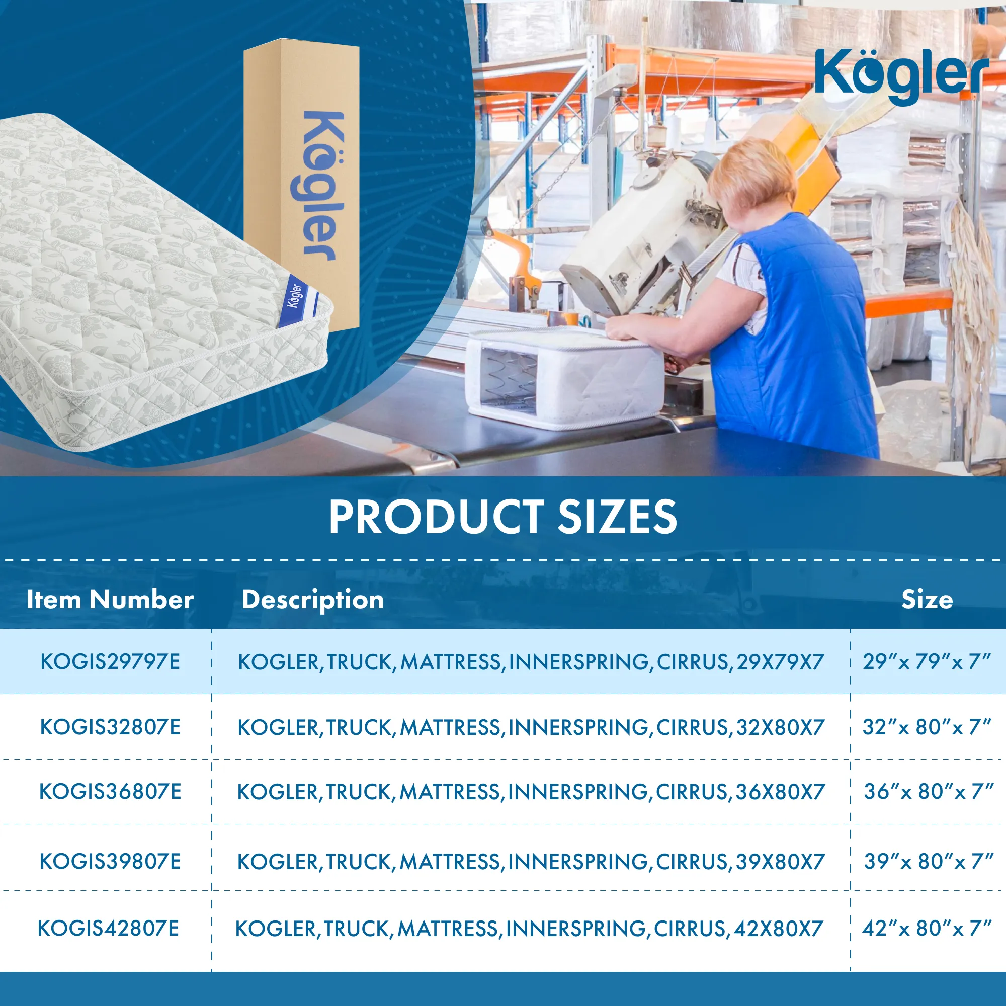 Hybrid Innerspring & Foam Mattress - White - Image 6
