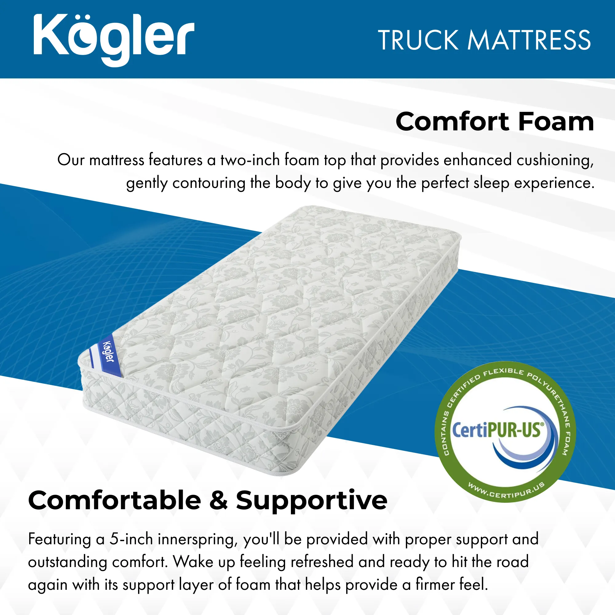 Hybrid Innerspring & Foam Mattress - White - Image 3